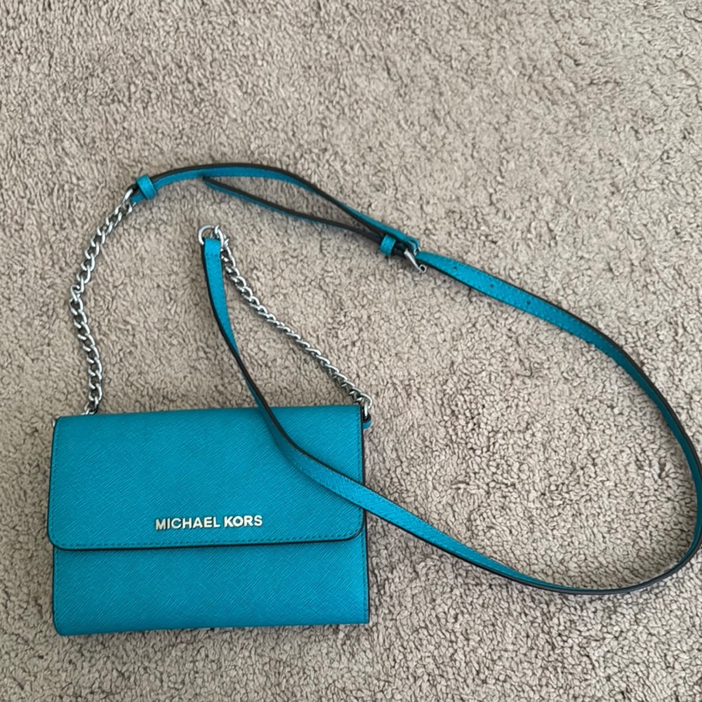 Michael Kors Teal Crossbody Bag